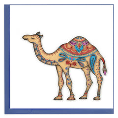 Quilled Decorated Camel Greeting Card
