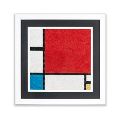Framed Art-Size Artist Series - Composition with Red, Blue and Yellow, Mondrian