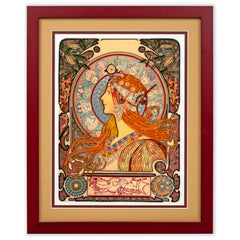 Framed Art-Size Artist Series - Zodiac, Mucha