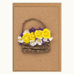 Flower Basket Handmade Card