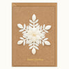 Handmade White Snowflake Greeting Card