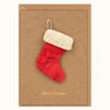 Handmade Christmas Stocking Greeting Card