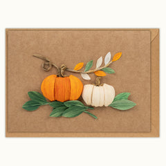 Handmade Pumpkins Greeting Card