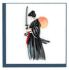 Quilled Female Samurai Greeting Card