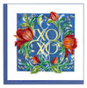 Quilled XOXO Roses Greeting Card