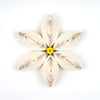 White Poinsettia Ornament - Single