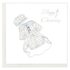 Quilled Christening Boy Greeting Card