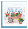 Quilled Flower Cart Greeting Card