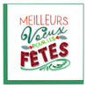 Quilled Holiday Wishes (French) Greeting Card