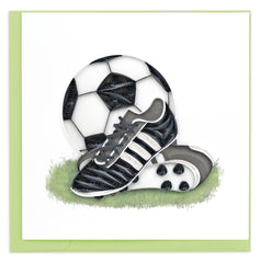 Quilled Football Greeting Card