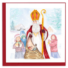Quilled St. Nicholas Greeting Card