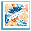 Quilled Bold Floral Thank You (Italian) Greeting Card