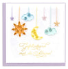 Quilled Night Sky Baby (Dutch) Greeting Card