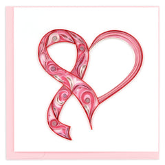 Quilled Breast Cancer Awareness Greeting Card