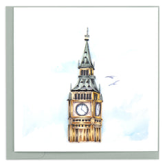 Quilled Big Ben Greeting Card