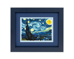 Framed Artist Series - Quilled Starry Night, Van Gogh