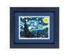 Framed Artist Series - Quilled Starry Night, Van Gogh