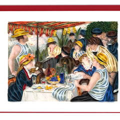 Quilled Artist Series - Luncheon of the Boating Party, Renoir Greeting Card
