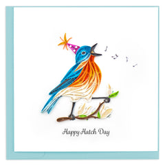 Quilled Happy Hatch Day Birthday Card
