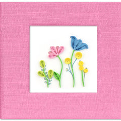 Quilled Wildflower Sticky Note Pad Cover