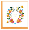 Quilled Flower Wreath Thank You Card