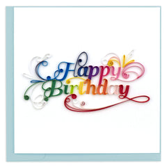Quilled Happy Birthday Card