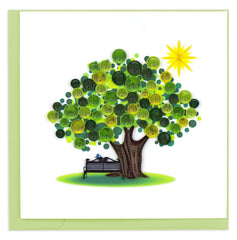 Quilled Summer Tree Greeting Card