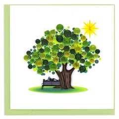 Quilled Summer Tree Greeting Card