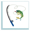Quilled Gone Fishing Greeting Card
