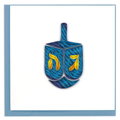 Quilled Dreidel Hanukkah Card