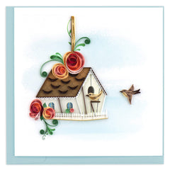 Quilled Birdhouse Greeting Card