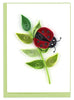 Quilled Ladybug Gift Enclosure Mini Card
