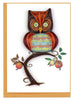 Quilled Owl Gift Enclosure Mini Card