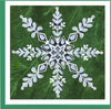 Quilled Snowflake on Pine Greeting Card