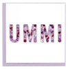 Quilled UMMI Greeting Card