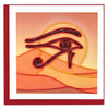 Quilled Eye of Ra Greeting Card