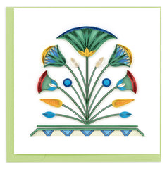 Quilled Egyptian Lotus Greeting Card