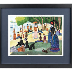 Framed Art-Size Artist Series - A Sunday Afternoon on the Island of La Grande Jatte, Seurat