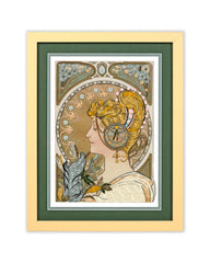 Framed Art-Size Artist Series - La Plume, Mucha
