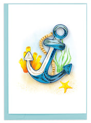 Quilled Anchor Gift Enclosure Mini Card