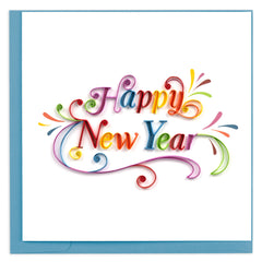 Quilled Happy New Year Card