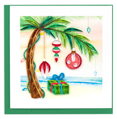 Quilled Island Holiday Greeting Card