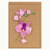 Purple Orchid Handmade Card