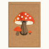 Wild Mushroom Handmade Greeting Card