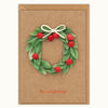 Handmade Holiday Wreath Greeting Card