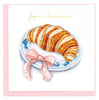 Quilled Birthday Croissant (French) Greeting Card