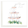 Quilled Champagne Tower (French) Greeting Card