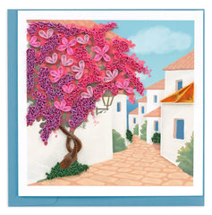 Quilled Bougainvillea Greeting Card
