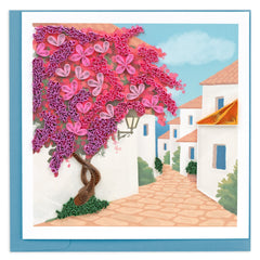 Quilled Bougainvillea Greeting Card