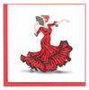 Quilled Flamenco Dancer Greeting Card
